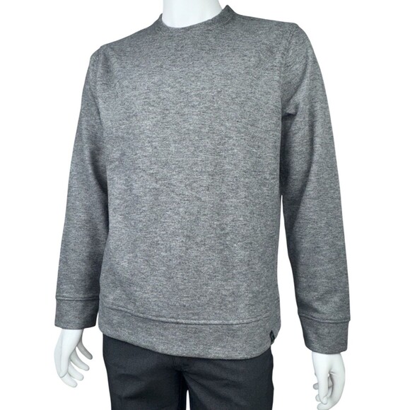 Jachs New York Mens Medium Gray Crew Neck Long Sleeve Fleece Sweatshirt - Picture 2 of 9